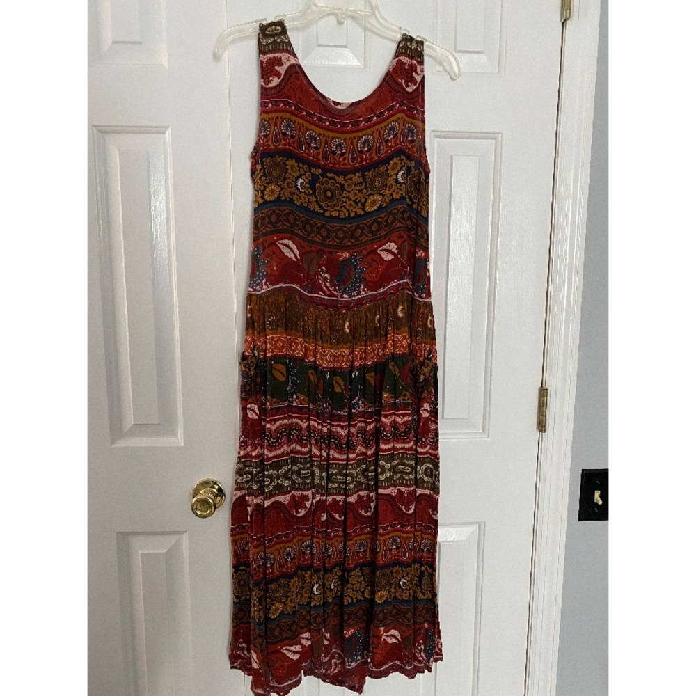 Rustic, mid-length dress